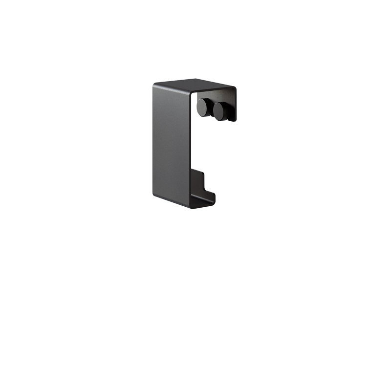 ROY Over-the-Door Towel Hook, Black