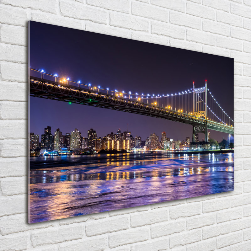 Bridge In New York - Unframed Art Prints on Glass
