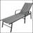 Sohom Outdoor Metal Chaise Lounge