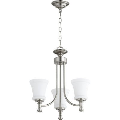 Lustre traditionnel / classique à 3 lumières avec abat-jour Herman