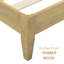  Base de lit en bois avec tête de lit Adept, base en bois massif avec lattes silencieuses et supports centraux en bois, capacité de 1000 lb, assemblage sans effort, plusieurs tailles et couleurs-1705697348-1705697369