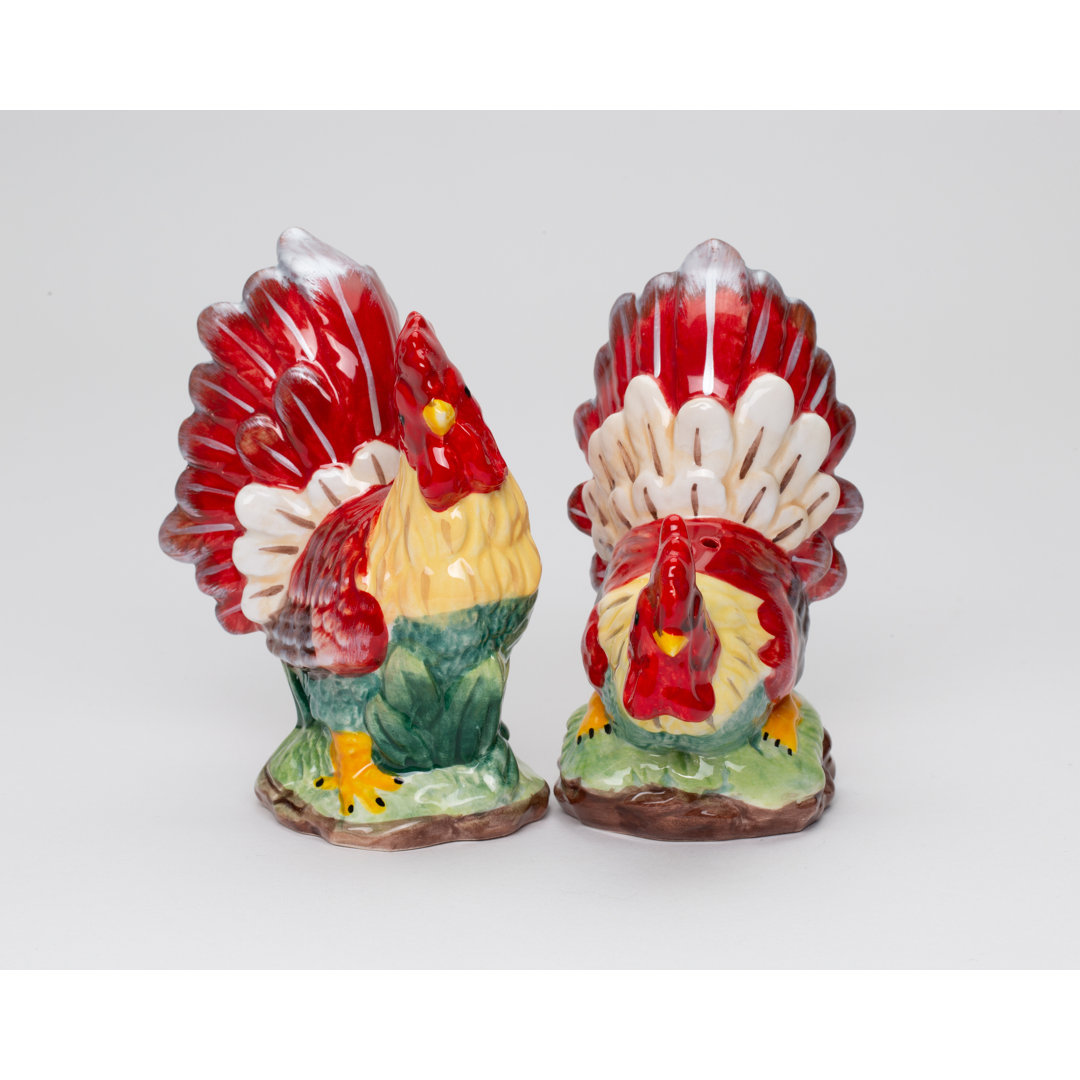Cosmos Gifts Rooster Salt and Pepper Set Cosmos Gifts