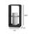 18.9'' Solar Powered Integrated LED Outdoor Table Lamp