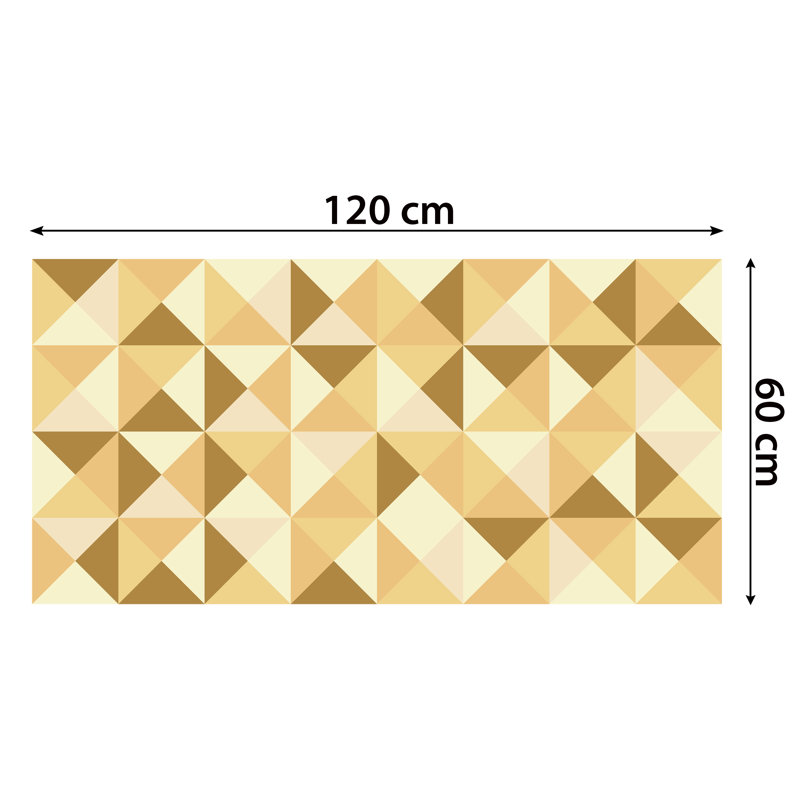 Décalcomanie murale palette à motif géométrique abstraite