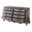 Commode, finition platine antique
