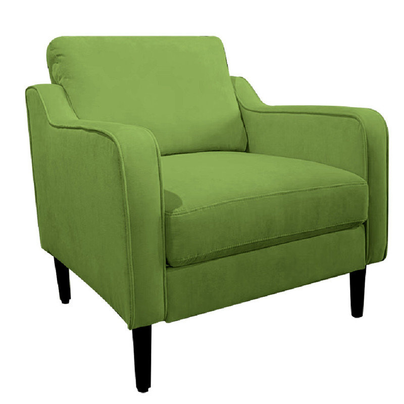 Upholstered Armchair, Green