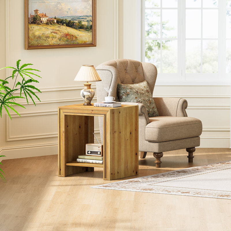 Solid Wood End Table
