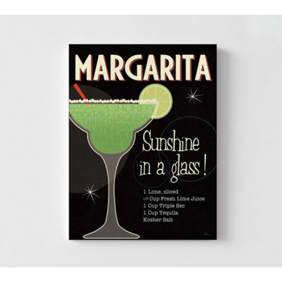 Cocktail Hour I by Pela Studio, Tequila Drink Poster, Tequila Wall Art, Margarita Recipe Poster Print, Girly Cocktail Decor Print