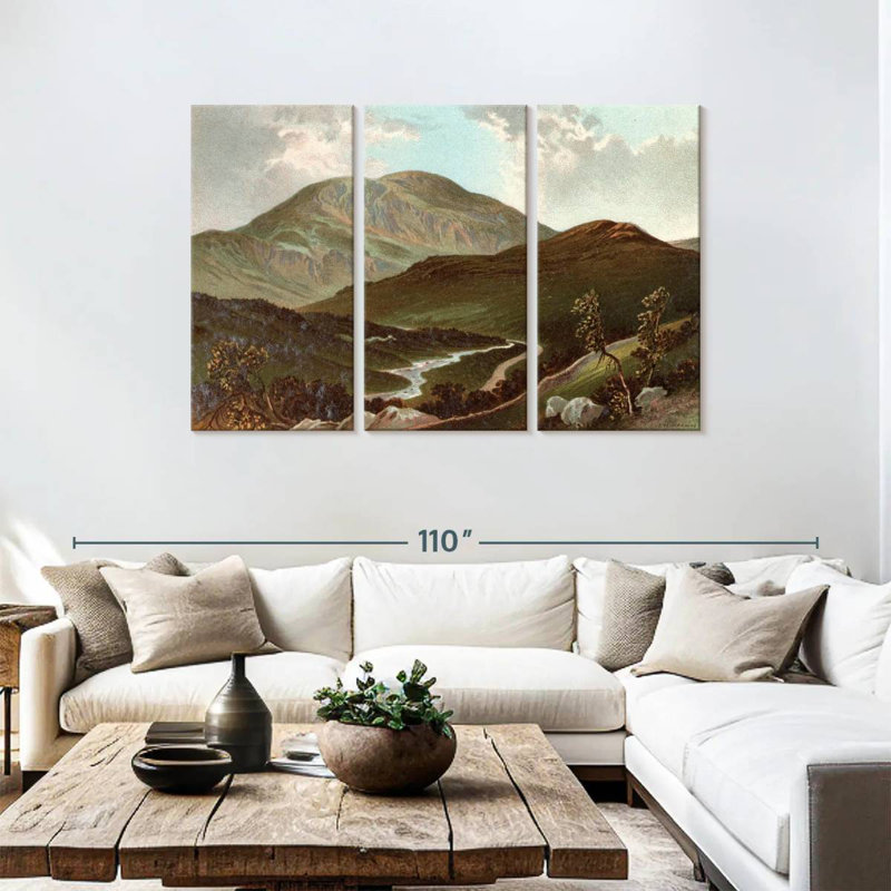 Sebbie Vintage Mountain, 48" H x 74" W
