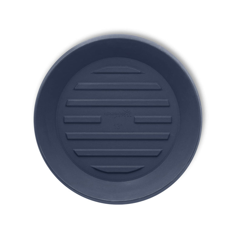 Circular Universal Round Planter Saucer, 1.5" H x 15" W x 15" D, Blue
