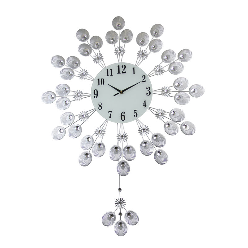 Shanita Oversized Pendulum Wall Clock