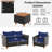 4 Pcs Wicker Patio Furniture Set With Removable Cushions Storage Coffee Table-359246148