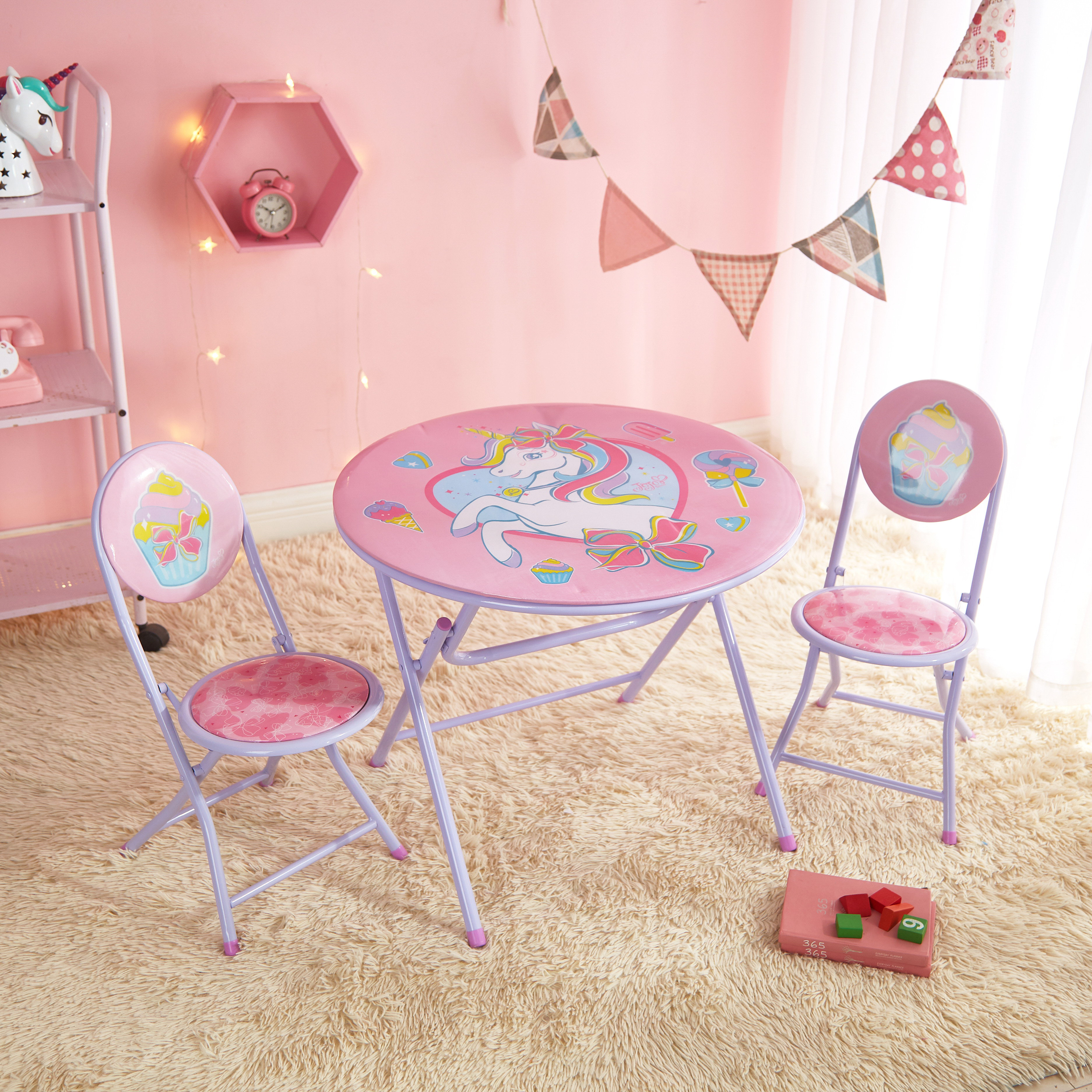 Unicorn table and online chair set