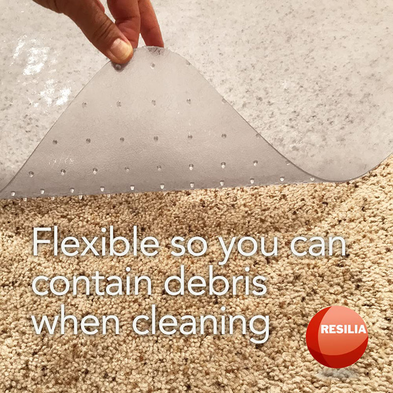 Clear Water-Resistant Dog Crate and Kennel Mat, 30x48in