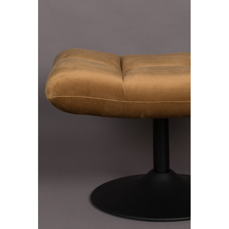 Bar Ottoman, Yellow Velvet