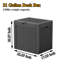 Boîte de rangement en rotin 31 gallons - Boîte de rangement extérieure imperméable, résistante aux rayons UV et verrouillable pour coussins de patio, outils de jardin et fournitures de piscine-123356673