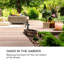 Outdoor Wood Metal Waterfall Fountain