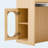Extendable Dining Table with Folding Tabletop, Bar Table with Drawers and Power Outlet, Kitchen Island with Wheels and Hooks, Sideboard for Kitchen and Dining Room (Natural+Creamy White)-129123381