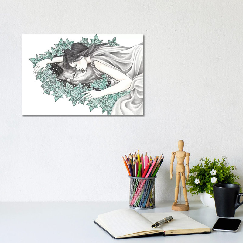 Spirit Wolf by Andrea Hrnjak - Wrapped Canvas Gallery-Wrapped Canvas Giclée, 20.32 cm H x 30.48 cm W