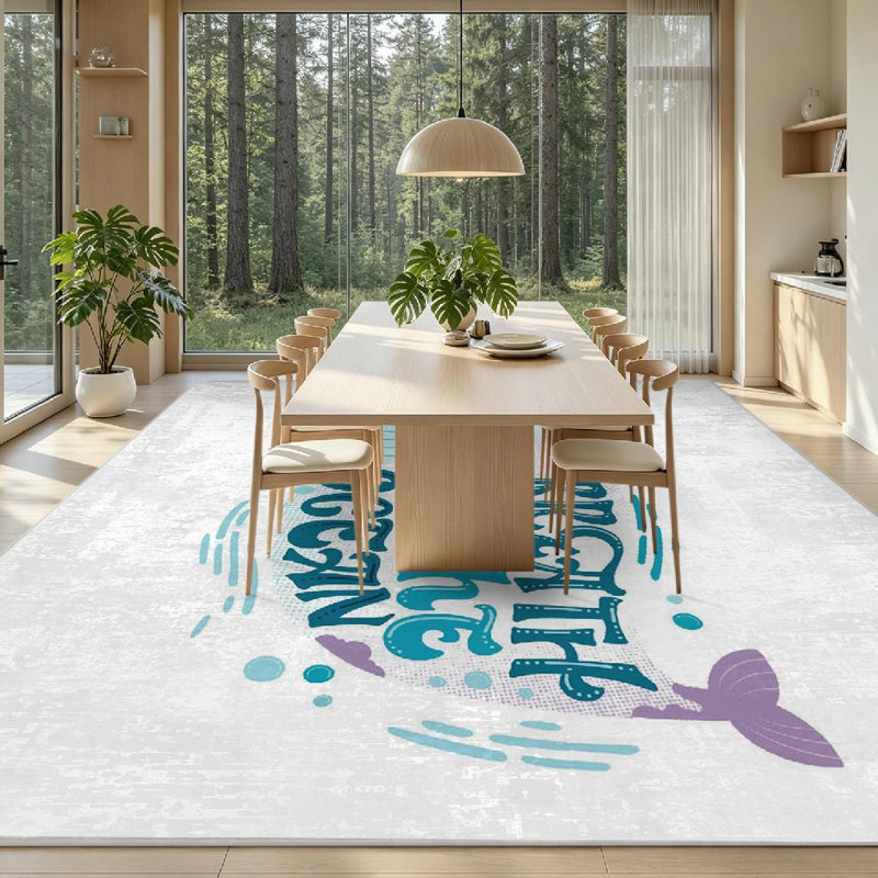 Tapis d'intérieur transparent Clear, Rectangle 79" x 118"