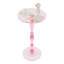 Table d'appoint 17,7 po en acrylique, table de bout ronde en spirale sculptée avec base stable pour le salon-599701385-599701387