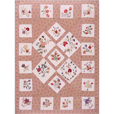 Antique Quilt Small Scatter Size Wool & Cotton Multicolor Rug