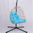 Indoor And Outdoor Hanging Egg Chair, Patio PE Wicker Swing Egg Chair With Stand-1193517739
