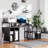 68 Inch Office Table Computer Desk Workstation Bookshelf With CPU Stand-628774089