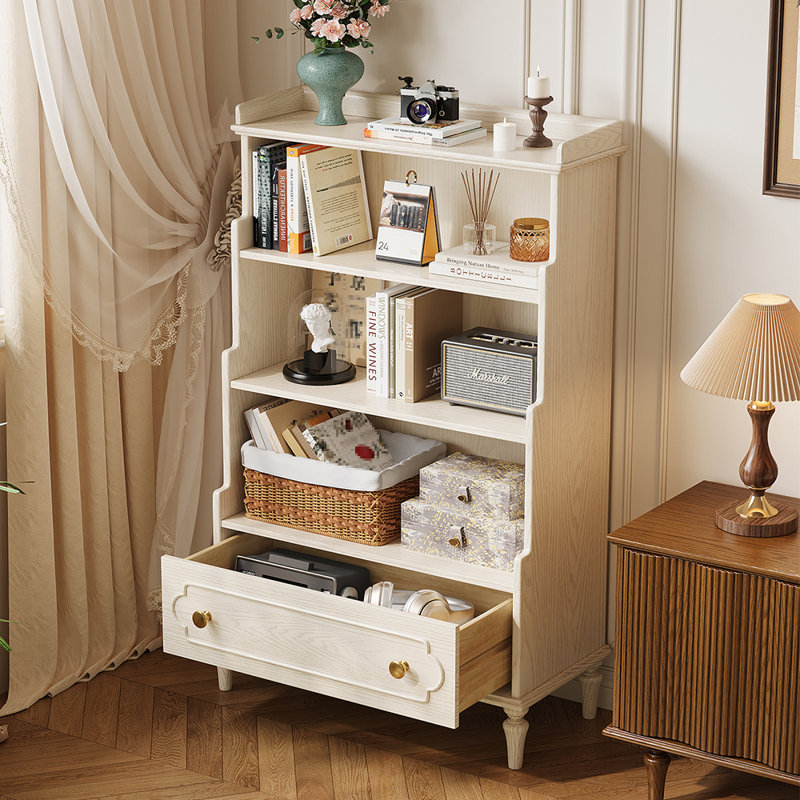 Bibliothèque de rangement romantique de style français