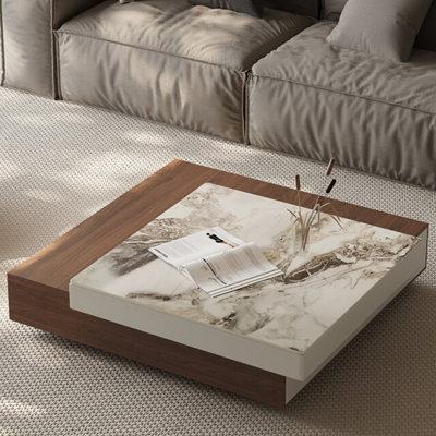 Italian Two-tier Rockboard Coffee Table