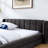 Queen Upholstered Bed Frame With Headboard, Thick Chenille Fabric & Solid Frame, Beige-83166441