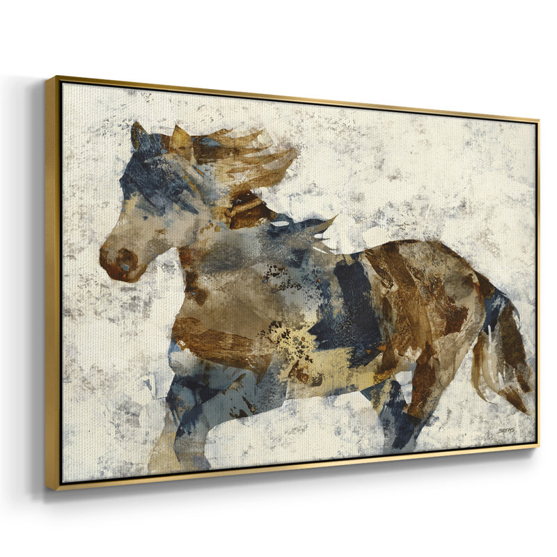 Gallop, reproduction d'art sur toile, Or, H 25 po x l 17 po x P 2 po