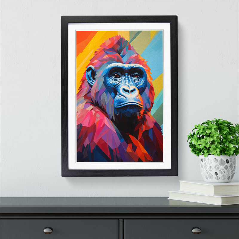 Gorilla Cubism - Framed Print