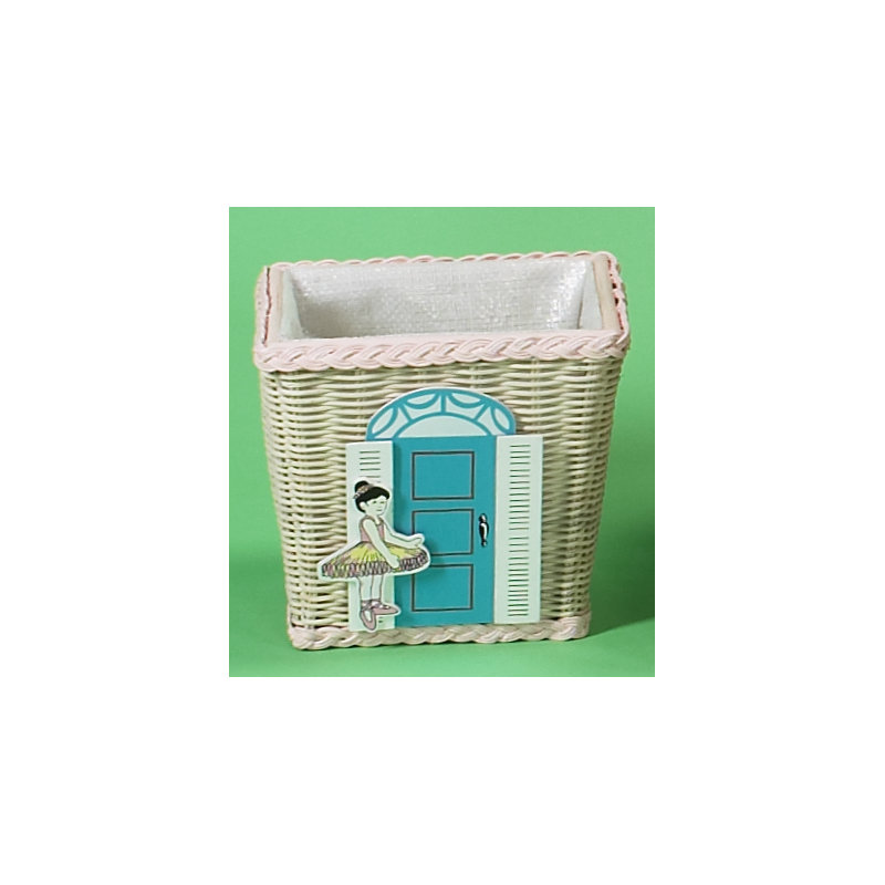 Wicker Open Waste Basket