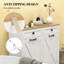 Armoire de rangement pour salle de bain, armoire à linge inclinable