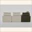 Canapé modulaire, sans accoudoirs, bricolage à souhait, velours côtelé, fauteuil à dossier nu, coin lecture ou appartement, coussin lombaire, 4 sièges, rembourré-1020218630