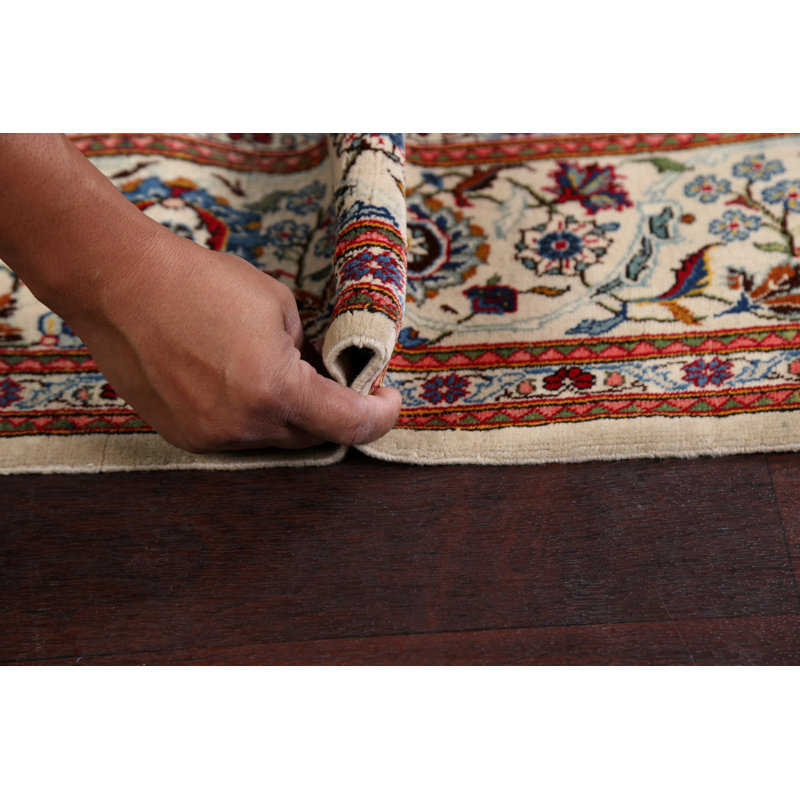 Tapis floral à teinture végétale 4 x 7