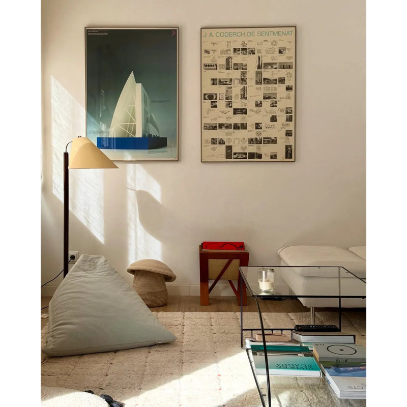 Fauteuil à billes exclusif en ligne, Mélange de coton bleu