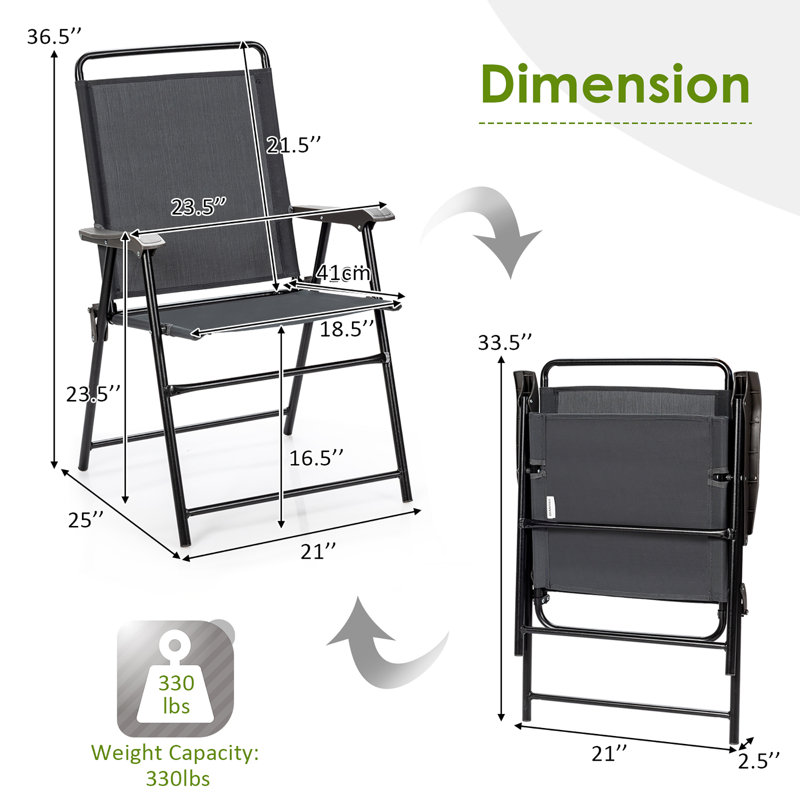 Ensemble de 4 chaises de patio Astling