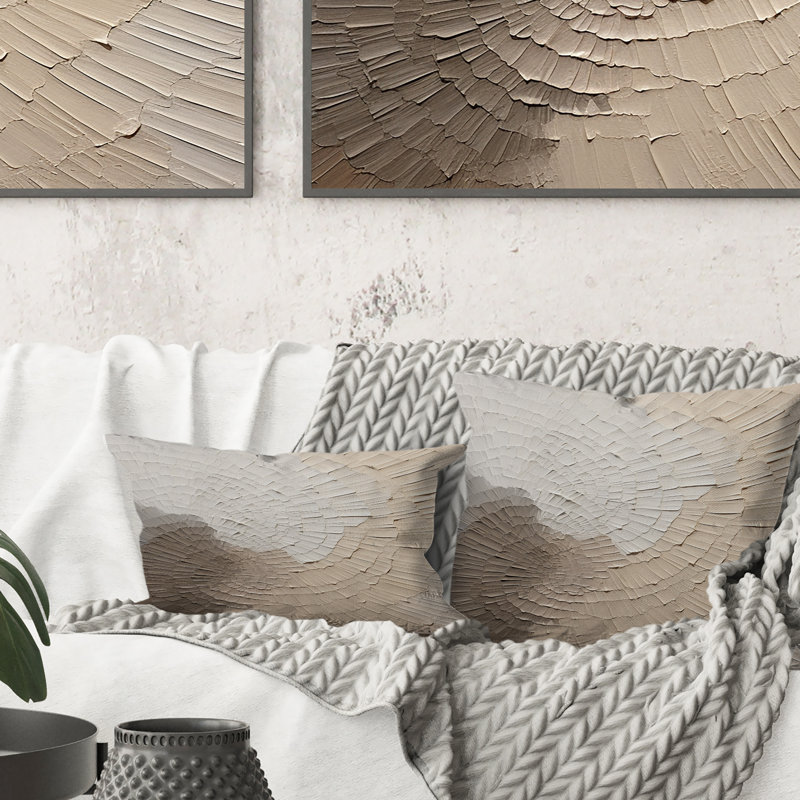Coussin décoratif gracieux avec minimalisme beige