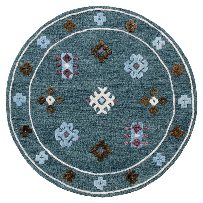 Del Mar Hand Tufted Indoor Rug, Round 7'
