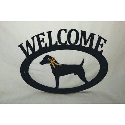 Plaque de bienvenue Jack Russell Terrier
