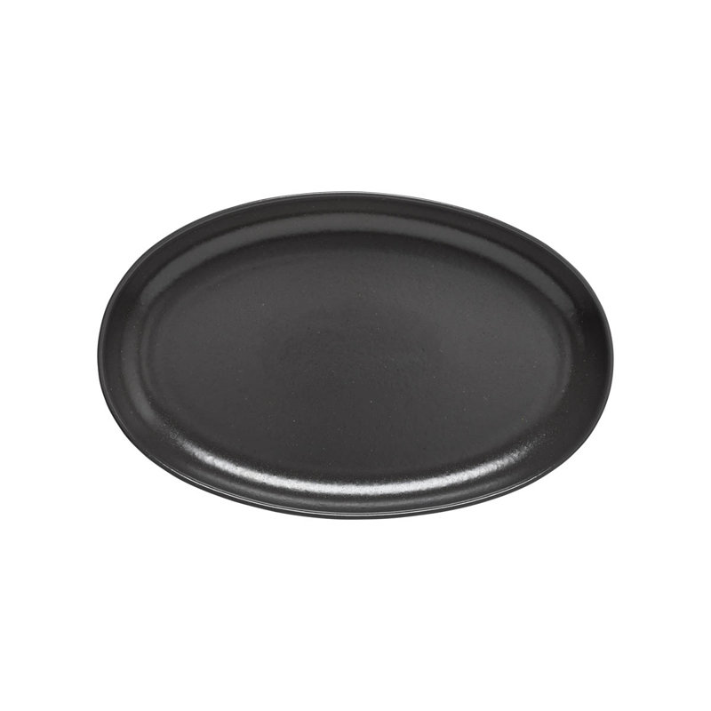 Plateau ovale Casafina Pacifica, H 1,77 po x l 10,35 po x L 16,06 po, Gris graine