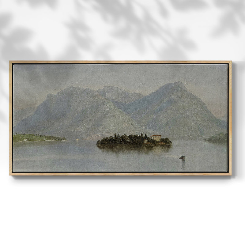 Série nautique-CECCXX- Toile tendue avec châssis tendue, prête à être accrochée, H 21 po x l 41 po, Naturel
