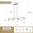 Delmo 4 - Light 43.7'' Kitchen Island Jar Pendant Modern Linear Chandelier with Clear Glass Shades-138620024-138620021