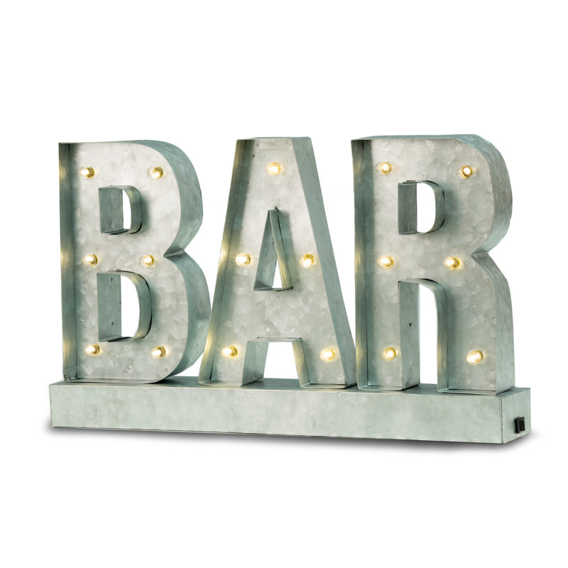 Enseigne lumineuse del bar