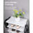 7-Tier Vertical Shoe Rack with Hooks, White