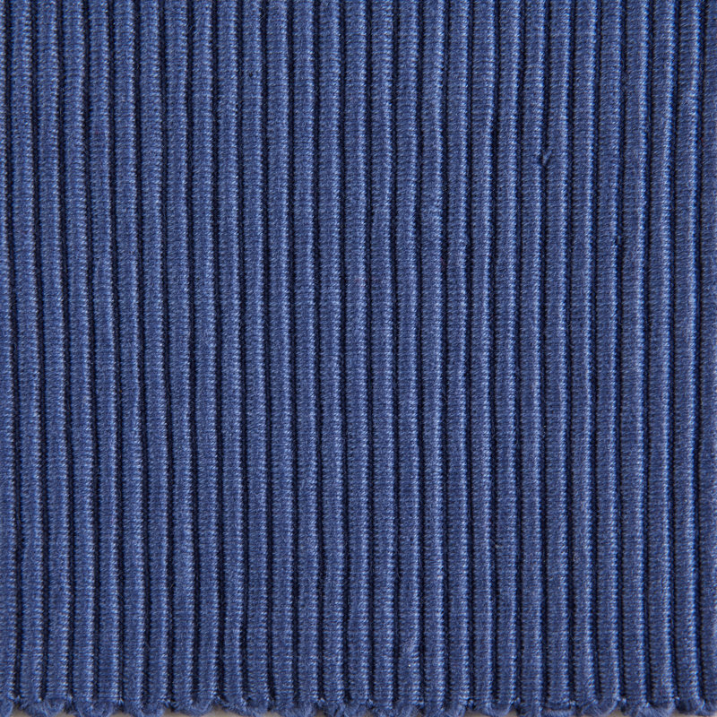 Aban Cotton Solid Colour Rectangle Placemat, Blue