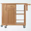 Douglas Natural Finish Multiple Storage Utility Cart with Wheels, 35.40'' H X 36.40'' W X 18.35'' D