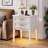 25.6“H Nightstand with Built-In Outlets and Lights-250217498